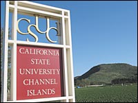 CSUCI signage at University Drive entrance