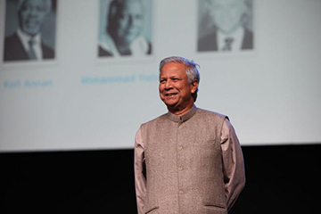 Dr. Muhammad Yunus speaks at One Young World in 2011