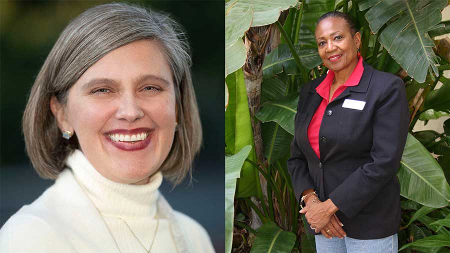 Two leaders with honorary doctorates-Vanessa Bechtell and Angela Timmons